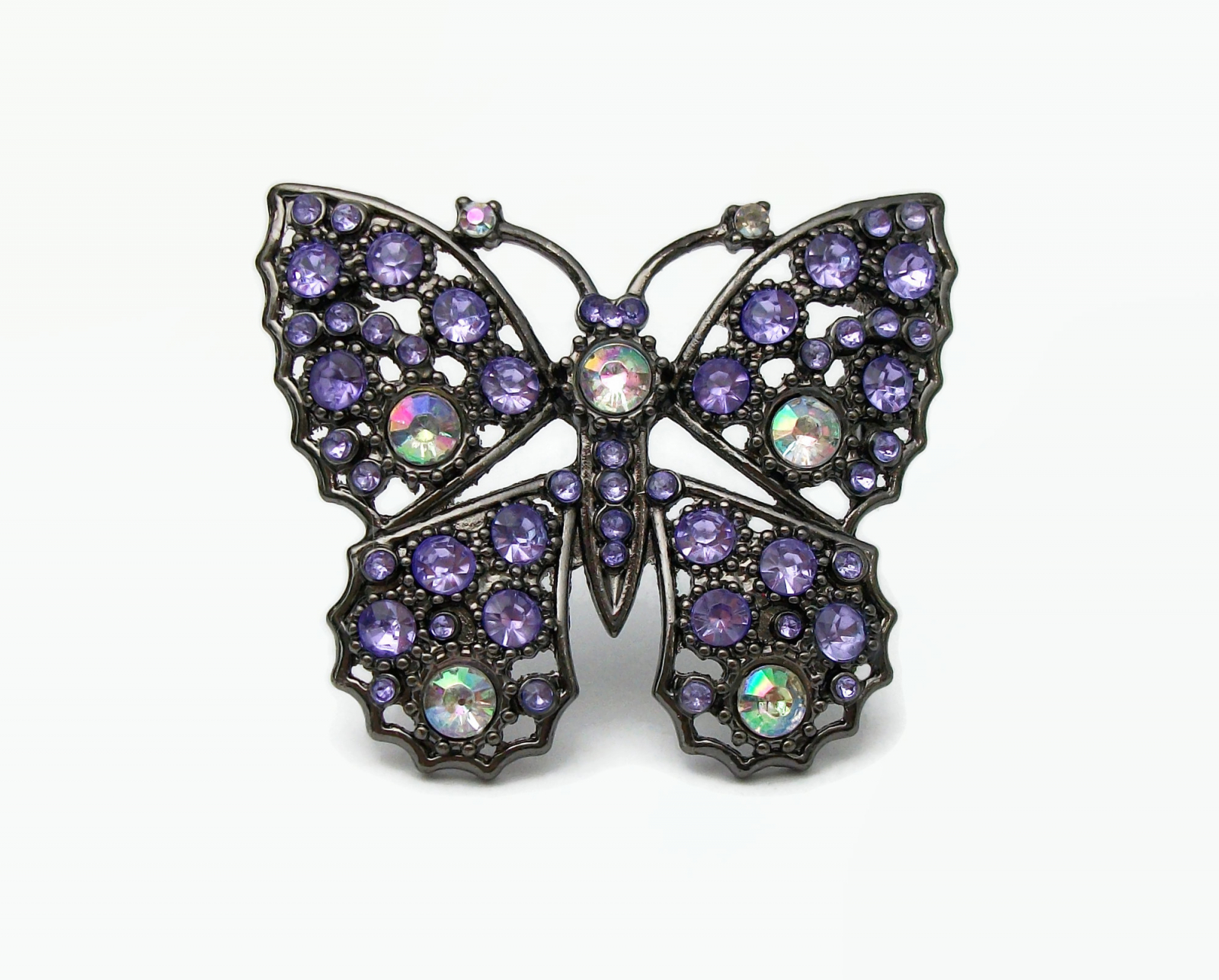 purple butterfly brooch