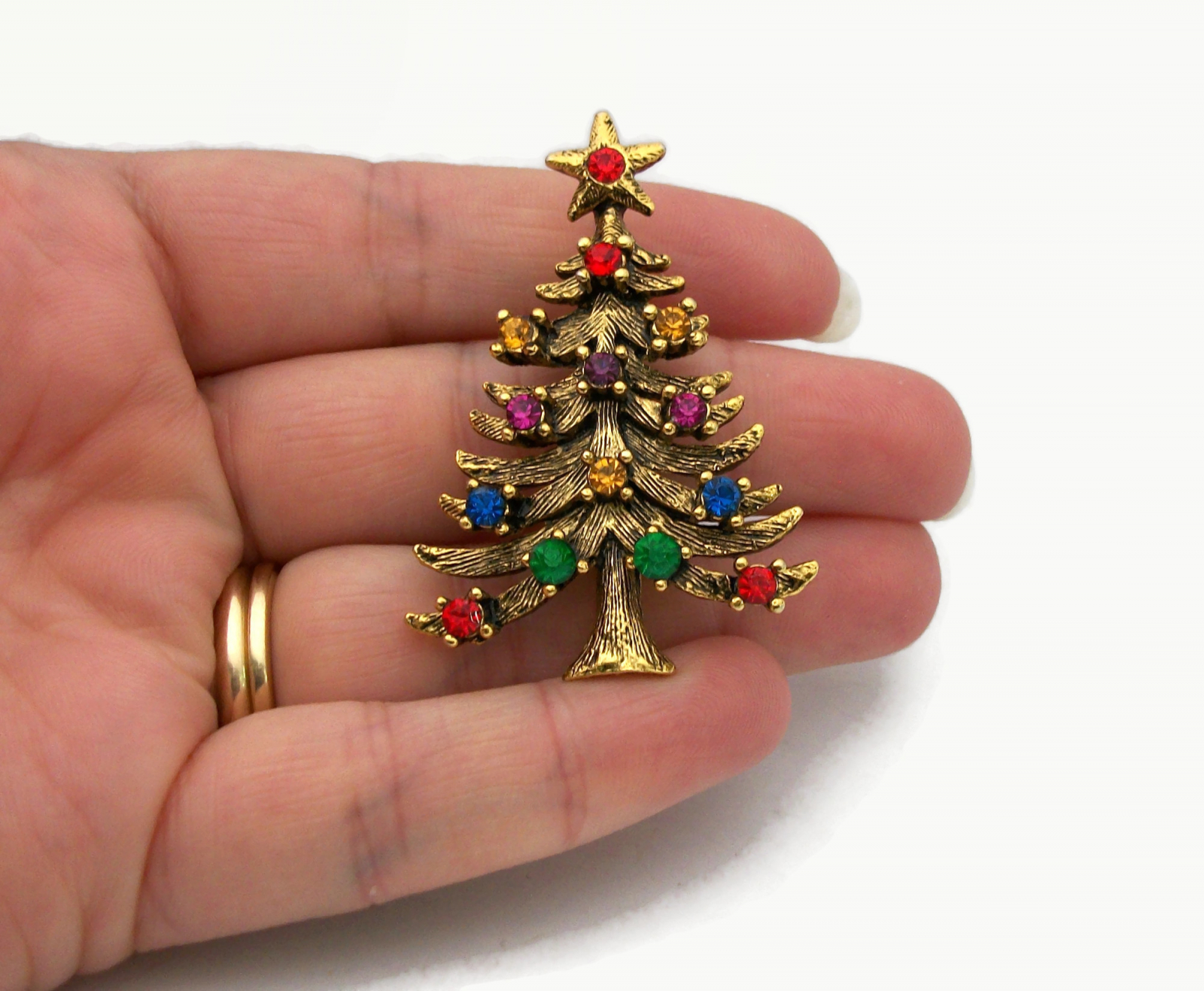 Eisenberg christmas on sale tree brooch