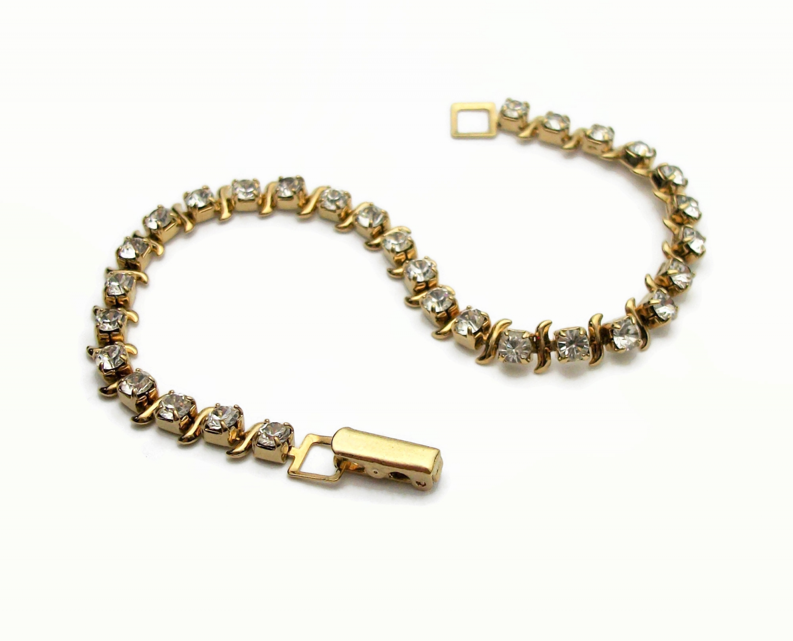 Rhinestone tennis store bracelet