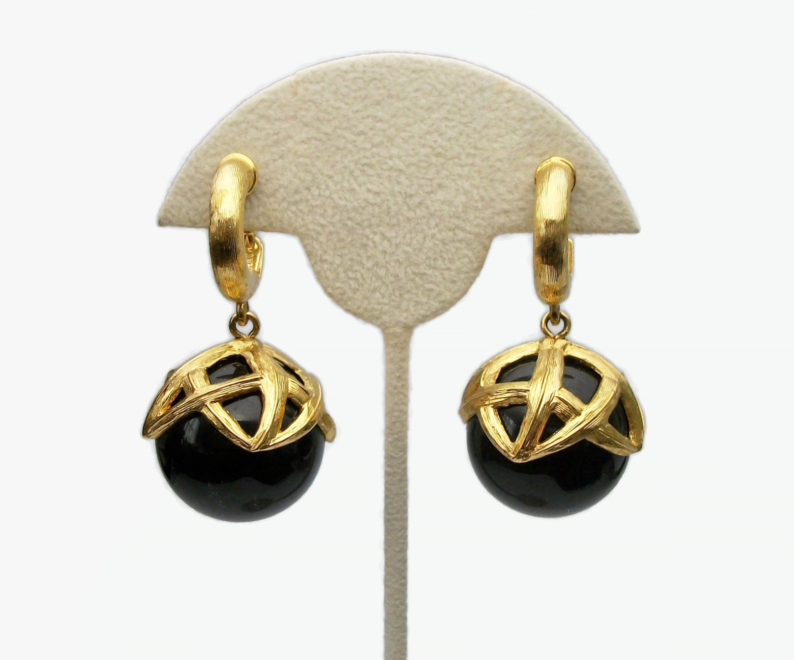 Big gold discount clip on earrings
