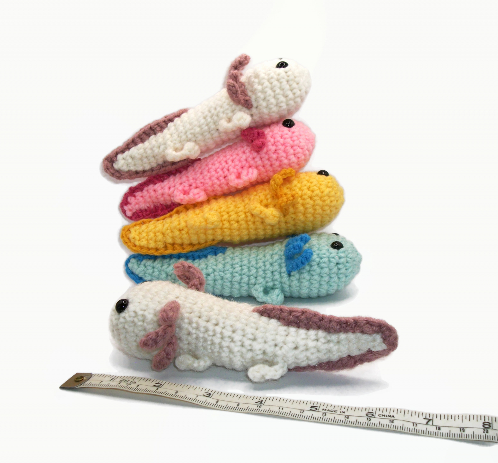 Amigurumi Axolotl Plushie inch Crochet Axolotl Plushie Small