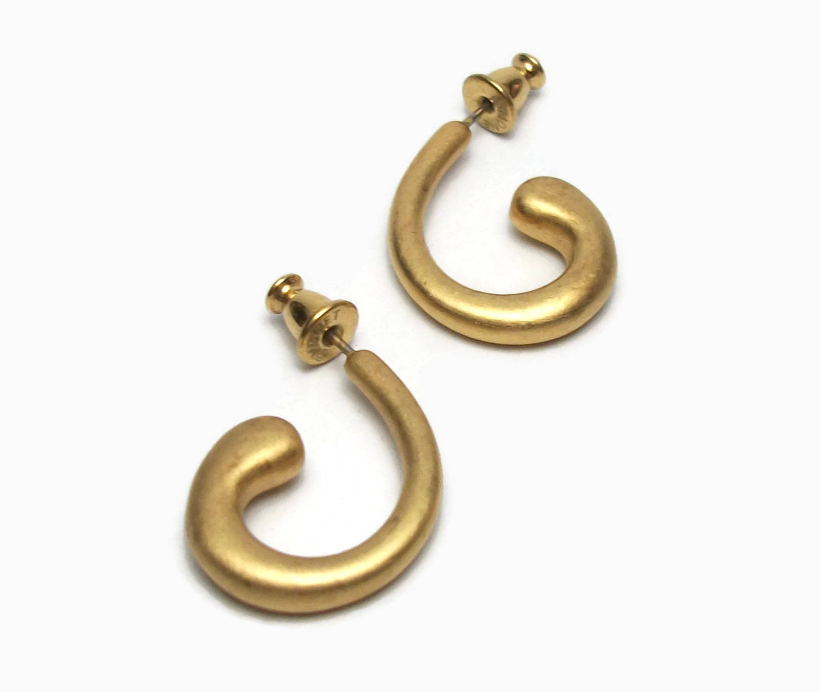 Vintage monet hoop earrings cheap