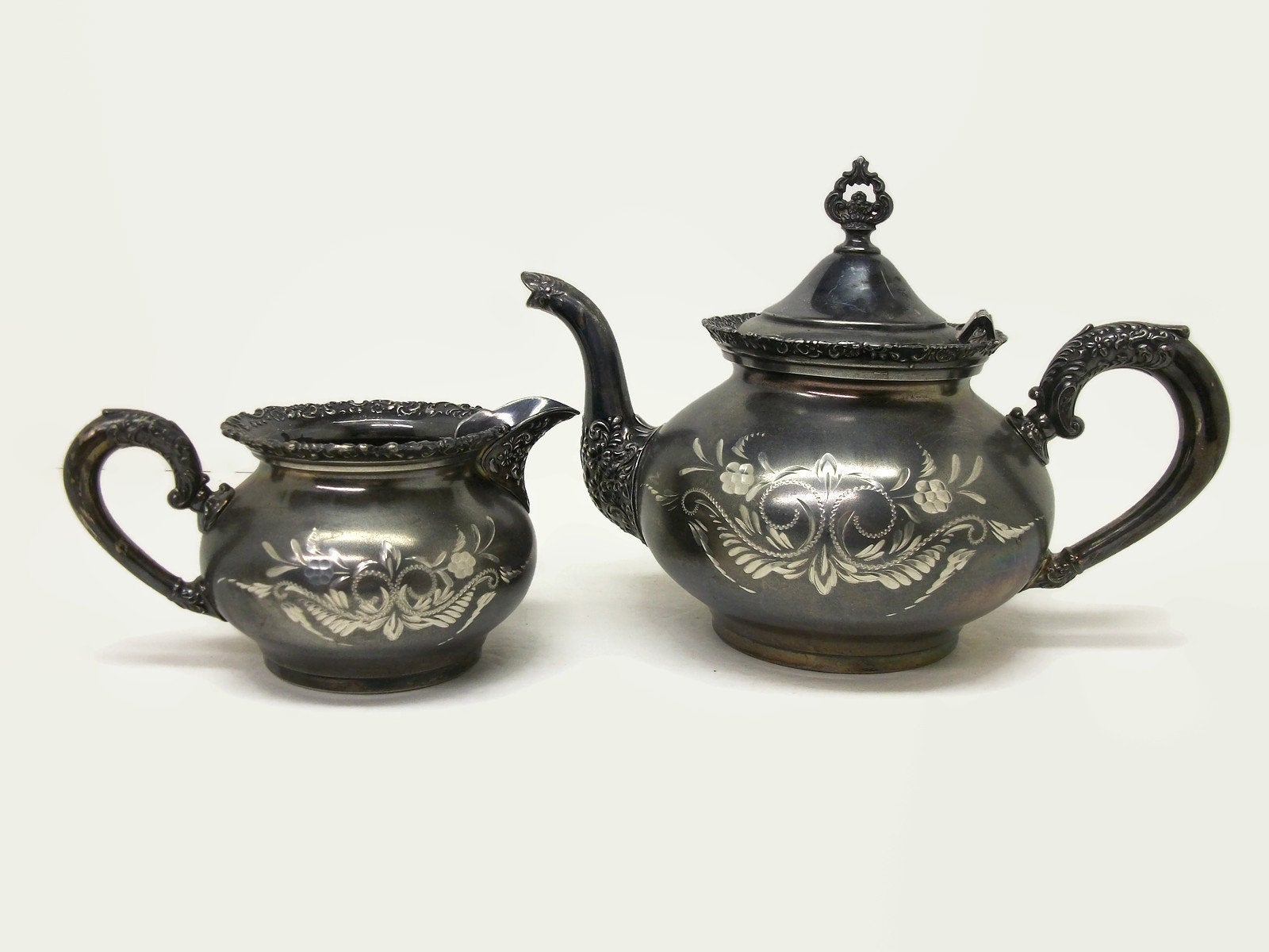 Vintage silver plated tea set online