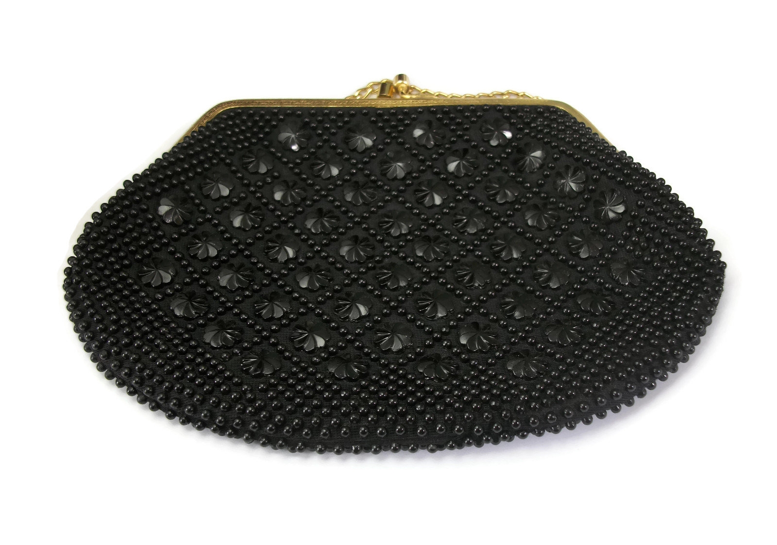 SEWACC Bag Hand Chain Vintage Handbags Purse Black Vintage Wallet Bag Strap  Beaded Purse Chain Handle Chain Purse Strap Acrylic Beaded Chain Wallet