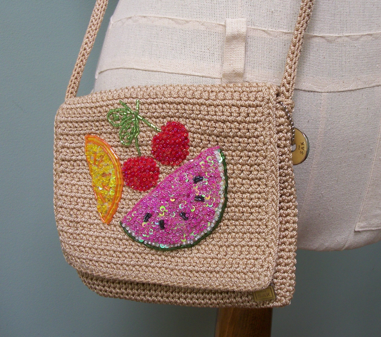 The Sak Shoulderbag the Sak Hobo Bag Vintage Crocheted 
