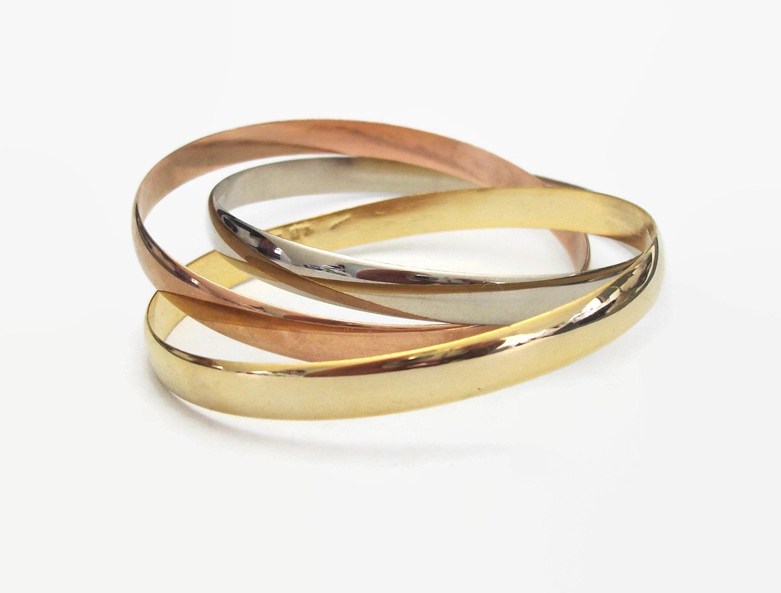 Gold silver copper clearance bangle