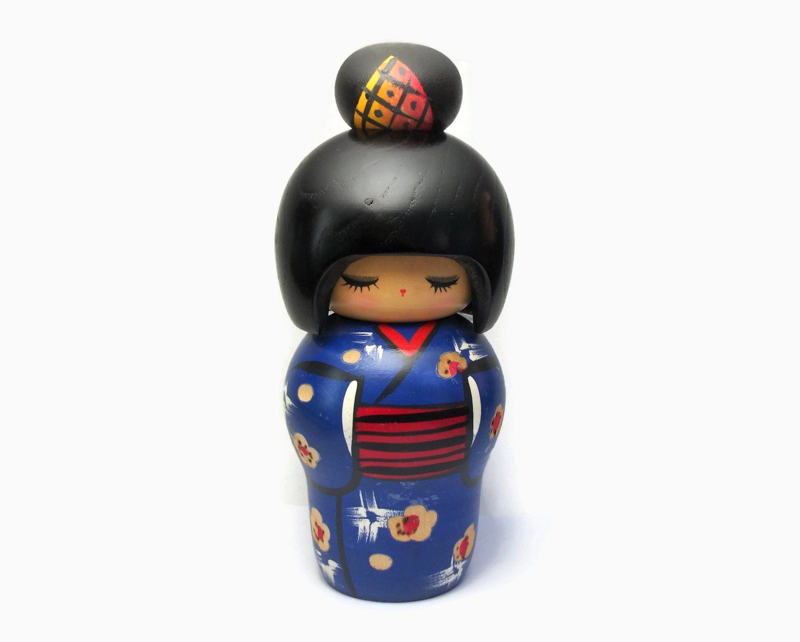 Vintage wooden japanese kokeshi dolls clearance