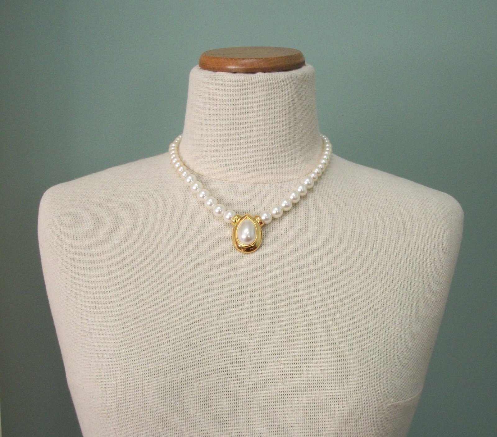 Necklace Shortener Elgin American Gold Filled Faux Pearl New Old Stock -  TANHK