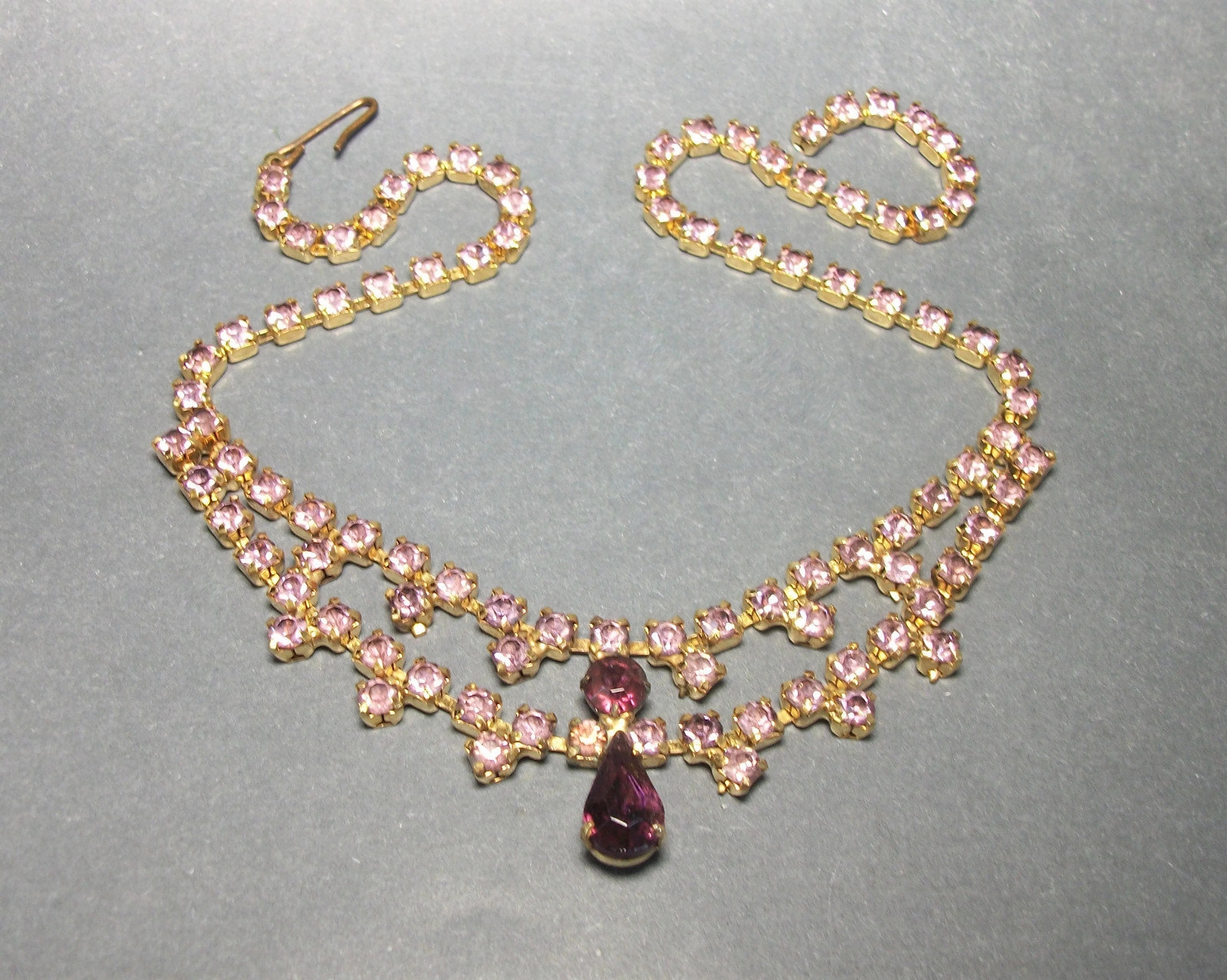 Purple colour choker necklace clearance