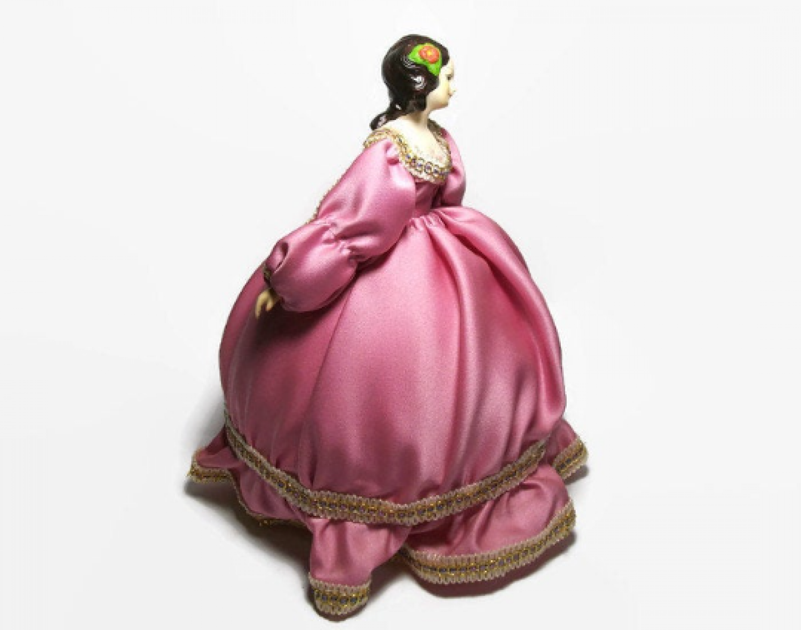 vintage music box doll