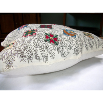 Christmas Tree Shaped Decorative Pillow Cushion 12 Inch Throw Pillow One of a Kind