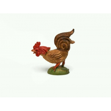 Vintage Miniature Plastic Rooster Figurine Made in Italy Tiny Small Animal Dollhouse Miniature