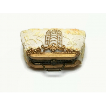 Vintage Purse Shaped Trinket Box Handbag Shaped Resin Ring Box