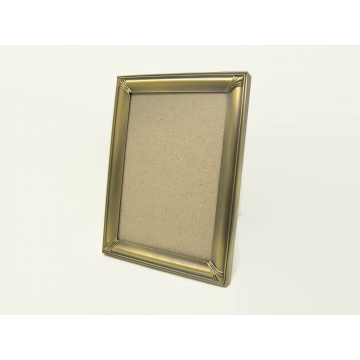 Bronze Metal 5x7 Tabletop Easel Back Picture Frame with Glass by Malden   Black Velvet Easelback Metal Frame for 5" x 7" Photos