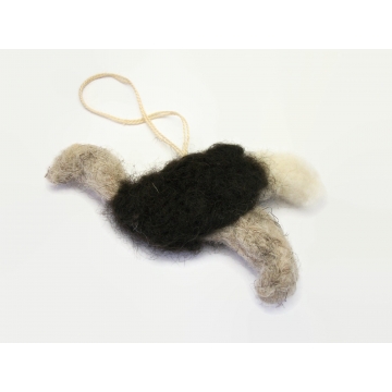 Needlefelted Ostrich Ornament 4 inch tall Needle Felted Wool Ostrich Decoration